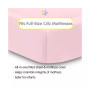 All-in-One Fitted Sheet & Waterproof Cover for Crib Mattresses 52" x 28" - 2-Pack