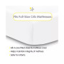 All-in-One Fitted Sheet & Waterproof Cover for Crib Mattresses 52" x 28" - 2-Pack