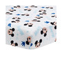 Disney Baby Forever Mickey Mouse White Fitted Crib Sheet