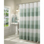 Ombre Waffle Striped Shower Curtain
