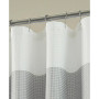 Ombre Waffle Striped Shower Curtain