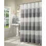 Ombre Waffle Striped Shower Curtain