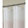 Ombre Waffle Striped Shower Curtain