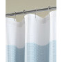 Ombre Waffle Striped Shower Curtain