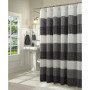 Ombre Waffle Striped Shower Curtain