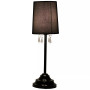 Simple Designs 		Table Lamp with Fabric Shade and Hanging Acrylic Beads