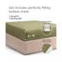 Cotton Fitted Sheet 14" - 16" Deep Pocket - Queen