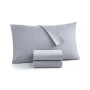 Easy Care Solid Microfiber 3-Pc. Sheet Set, Twin, Created for Macy's