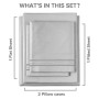 4 Piece Deep Pocket Microfiber (Muted, Vibrant, Heathered) Sheet Set - Queen