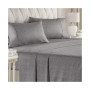 4 Piece Deep Pocket Microfiber (Muted, Vibrant, Heathered) Sheet Set - Queen