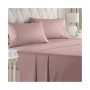 4 Piece Deep Pocket Microfiber (Muted, Vibrant, Heathered) Sheet Set - Queen