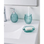 Aqua Pin Glass Bath Accessories Set, 3 Pieces