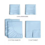 5 Piece 100% Cotton 400 Thread Count Sheet Set - Split King