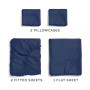 5 Piece 100% Cotton 400 Thread Count Sheet Set - Split King