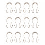 Beaded Roller Shower Curtain Double Hooks