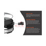 12" Smokeless Indoor Electric BBQ Nonstick Grill with Glass Lid