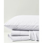 Peached Cotton Percale 3-Pc. Sheet Set, Twin