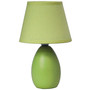 Simple Designs Mini Egg Oval Ceramic Table Lamp