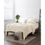 Expressed In Embossed by The Home Collection Checkered 3 Piece Bed Sheet Set, Twin