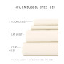 Expressed In Embossed by The Home Collection Checkered 3 Piece Bed Sheet Set, Twin