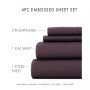 Expressed In Embossed by The Home Collection Checkered 3 Piece Bed Sheet Set, Twin