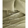 Expressed In Embossed by The Home Collection Checkered 3 Piece Bed Sheet Set, Twin