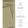 Expressed In Embossed by The Home Collection Checkered 3 Piece Bed Sheet Set, Twin