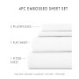 Expressed In Embossed by The Home Collection Checkered 3 Piece Bed Sheet Set, Twin