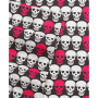 Skull Rose Trellis Microfiber 3 Piece Sheet Set, Twin