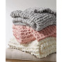 Chunky-Knit Chenille Throw, 50" x  60"