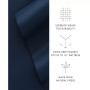 Home Collection 4 Piece Rayon from Bamboo Bed Sheet Set, Twin