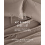 Home Collection 4 Piece Rayon from Bamboo Bed Sheet Set, Twin