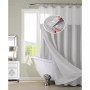 Waffle Complete Shower Curtain With Detachable Liner