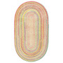 Cutting Garden Oval Braid 0450-150 Buttercup 2' x 3' Area Rug