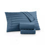 Bergen House Stripe 100% Certified Egyptian Cotton 1000 Thread Count 4 Pc. Sheet Set, Full