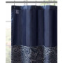 Aubrey Jacquard Beaded Shower Curtain, 72" x  72"