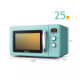0.9Cu.ft. Retro Countertop Compact Microwave Oven 900W