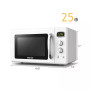 0.9Cu.ft. Retro Countertop Compact Microwave Oven 900W
