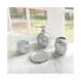 Mosaic 4 Piece Bath Accessory Set - Grey