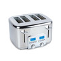 Digital Stainless Steel 8.9" Toaster, 4 Slice