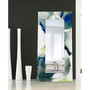 'Ephemeral' Rectangular On Free Floating Printed Tempered Art Glass Beveled Mirror, 72" x 36"