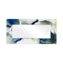 'Ephemeral' Rectangular On Free Floating Printed Tempered Art Glass Beveled Mirror, 72" x 36"
