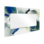 'Ephemeral' Rectangular On Free Floating Printed Tempered Art Glass Beveled Mirror, 72" x 36"