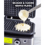 Elite 2-Square Belgian or Classic Waffle Maker