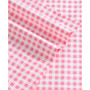 Gingham Plaid Cotton Percale 3 Piece Sheet Set, Twin
