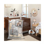 Patchwork Jungle Animals 4-Piece Nursery Baby Crib Bedding Set