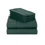 Queen 6PC Rayon from Bamboo  Solid Performance Sheet Set