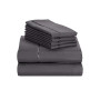 Queen 6PC Rayon from Bamboo  Solid Performance Sheet Set