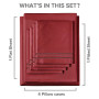 6 Piece Microfiber Solid Sheet Set - King