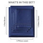 6 Piece Microfiber Solid Sheet Set - King